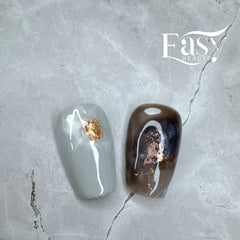 Mystic Marble - Gold Flecked Press-On Nails