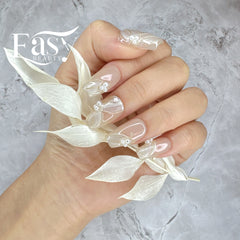 Elegant Fan Pearl Nail Wraps - Classic Series