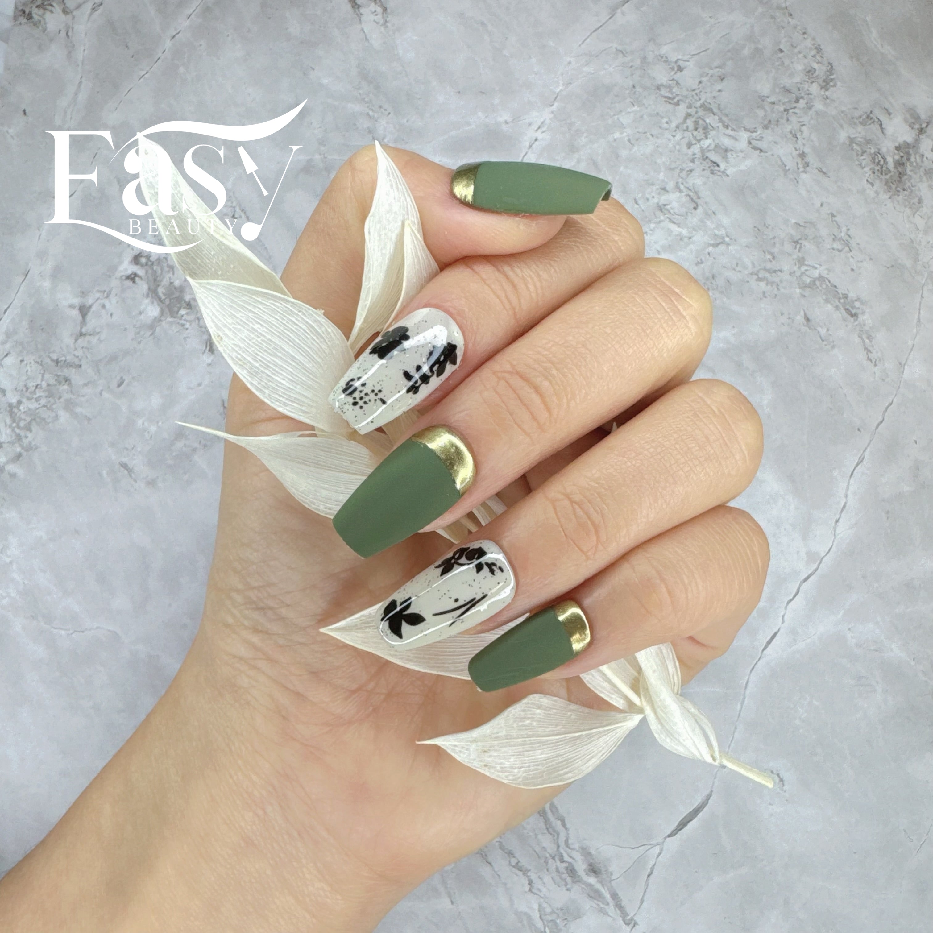 Floral Edge Nail Wraps - Bold Series