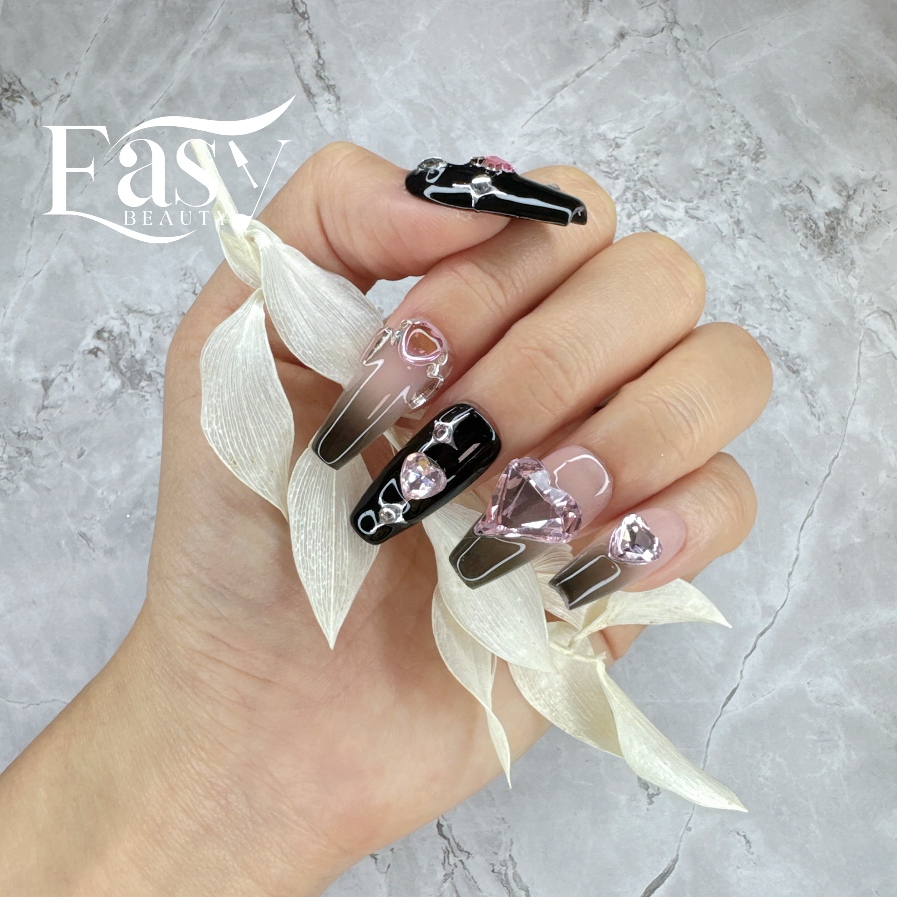 Romantic Hearts Nail Wraps - Extravagant Series