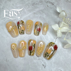 Golden Artistry Nail Wraps - Extravagant Series