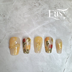 Golden Artistry Nail Wraps - Extravagant Series