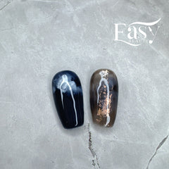 Mystic Marble - Gold Flecked Press-On Nails