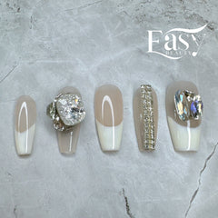 Sparkling Neutral Nail Wraps - Extravagant Series