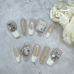 Sparkling Neutral Nail Wraps - Extravagant Series