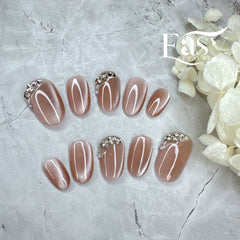 Blush Shimmer Nail Wraps - Classic Series