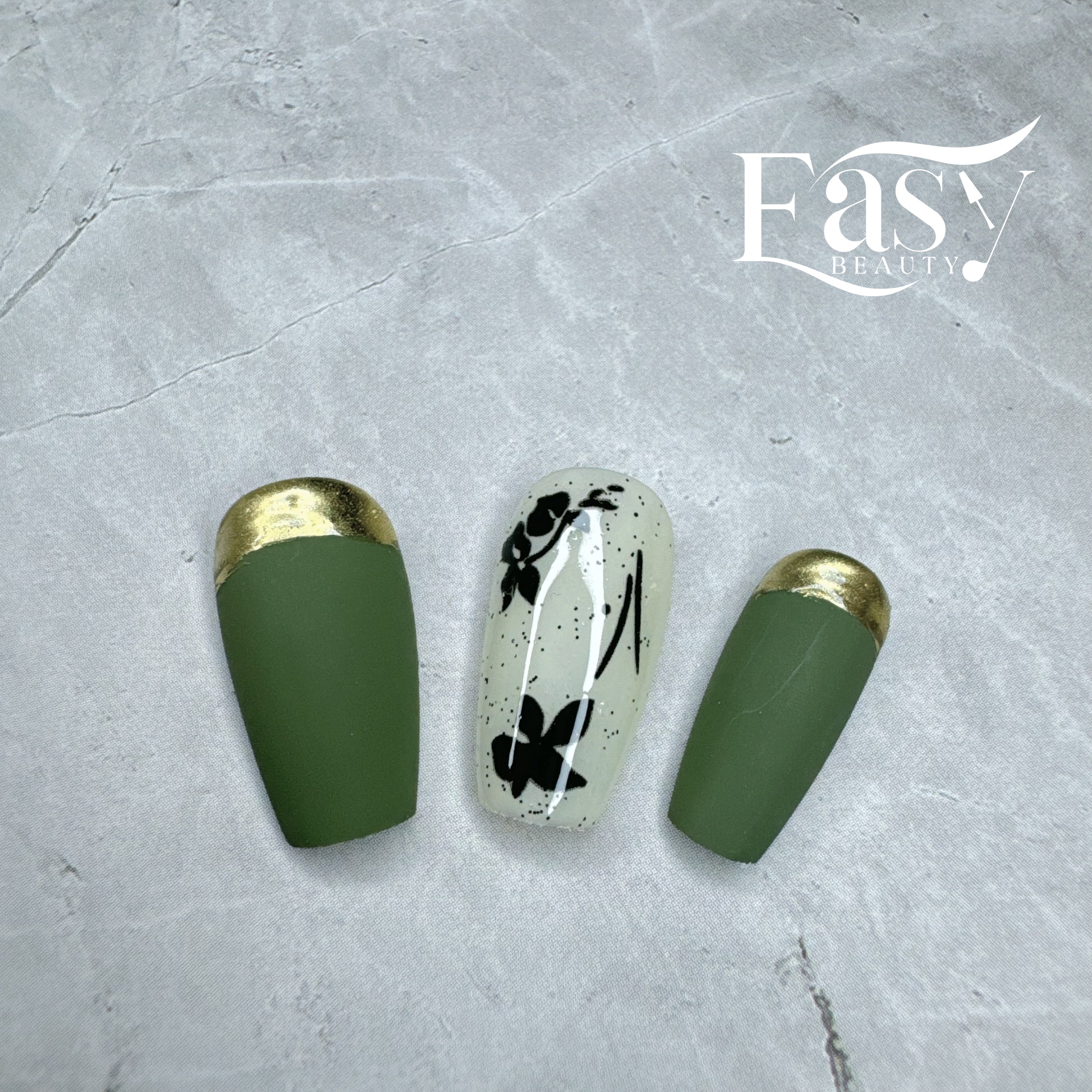 Floral Edge Nail Wraps - Bold Series